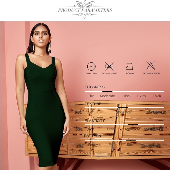 Bandage Waist Detail Bodycon Dress in Black - Picture 3 of 11